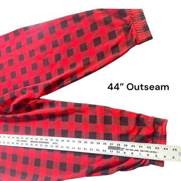 Grayson/Threads Women 3X Buffalo Check Red & Black Plaid Fleece Pajama Pants - Picture 10 of 12